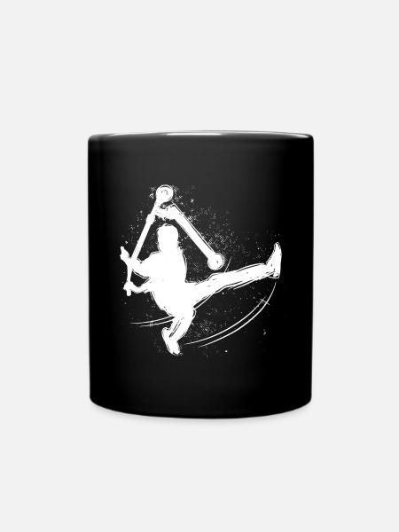 Scooter stunt trick - Tasse einfarbig - Schwarz