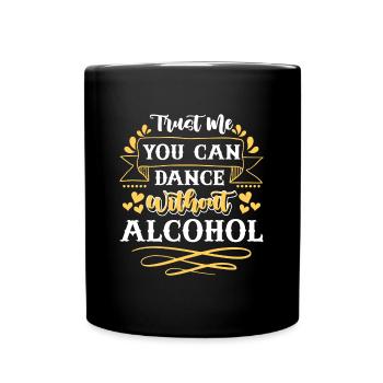 Bier Trinken Alkoholfreies Bier - Tasse einfarbig - Schwarz - Vorne