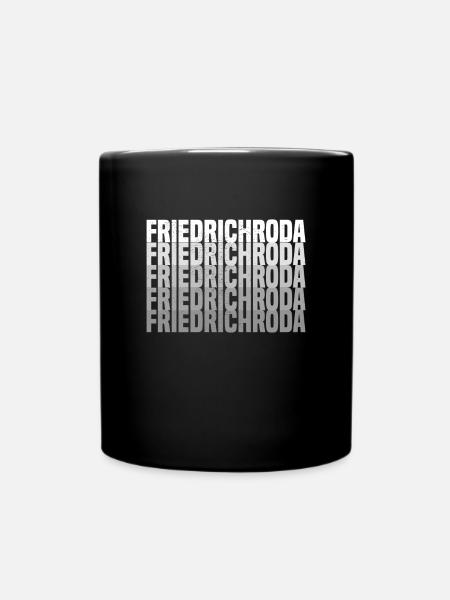 Friedrichroda - Tasse einfarbig - Schwarz