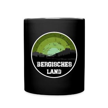 Bergisches Land Skyline - Tasse einfarbig - Schwarz - Vorne