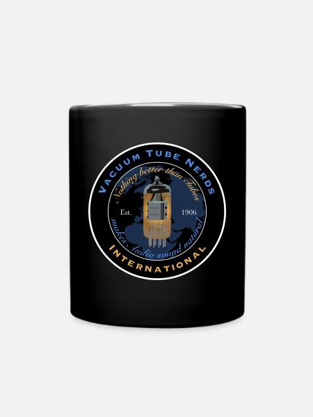 Vacuum Tube Nerds - Fantasie Club Abzeichen - Tasse einfarbig - Schwarz