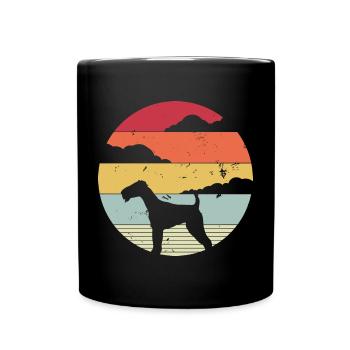 Airedale Terrier Design - Airedale Terrier Geschen - Tasse einfarbig - Schwarz - Vorne