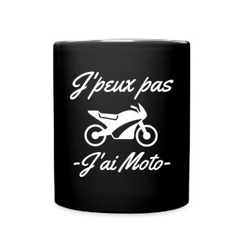 moto, motard, fan de moto - Mug uni - noir - Devant