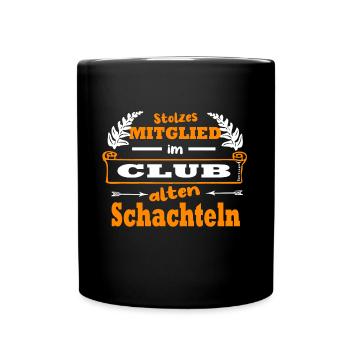 alte schachteln 03 - Tasse einfarbig - Schwarz - Vorne
