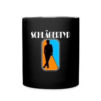 golf schlägertyp - Tasse einfarbig - Schwarz - Vorne