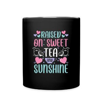 Tea Drinkers Tea Bags Tea Lovers - Full Colour Mug - black - Front
