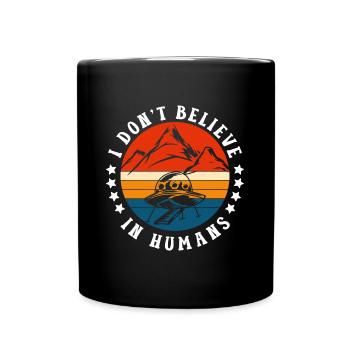 Alien Funny Extraterrestrial - Full Colour Mug - black - Front