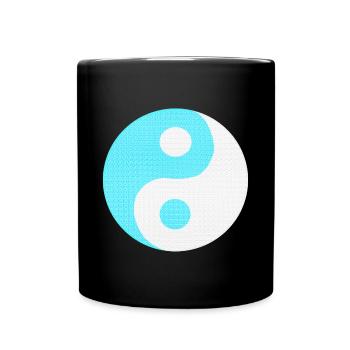 chinesische tradition, chinesisches Yin und Yang - Tasse einfarbig - Schwarz - Vorne