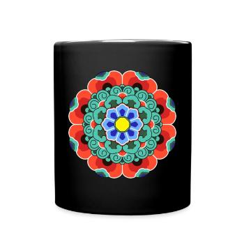 Dancheong 단청 - single - Tasse einfarbig - Schwarz - Vorne