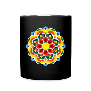 Dancheong 단청 - single (Ver.6) - Tasse einfarbig - Schwarz - Vorne