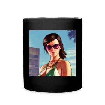GTA5 Look - Emma Watson - Full Colour Mug - black - Front
