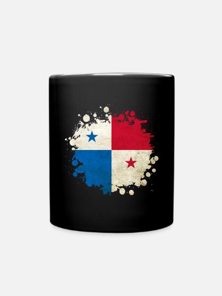 Drapeaux vintage du Panama - Mug uni - noir