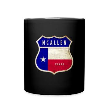 Design du drapeau du Texas de McAllen - Mug uni - noir - Devant