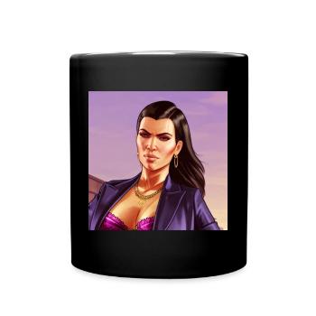 GTA5 Look - Kim Kardachian - Full Colour Mug - black - Front