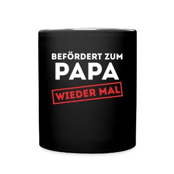 Famille enceinte Déclaration des parents Bébé Bonheur Papa - Mug uni - noir - Devant