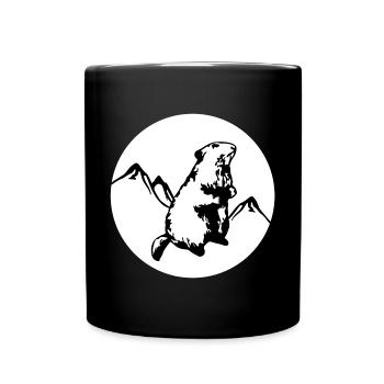 Marmotte - Mug uni - noir - Devant