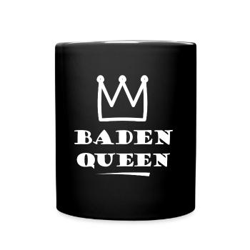Königin aus Baden - Tasse einfarbig - Schwarz - Vorne