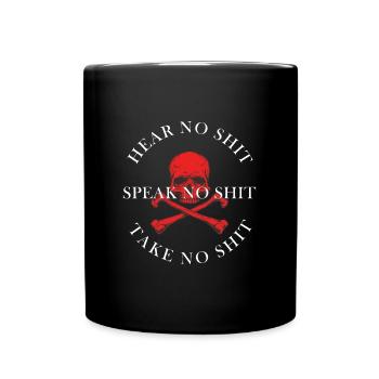 Crâne disant crâne ne dit pas de merde - Mug uni - noir - Devant