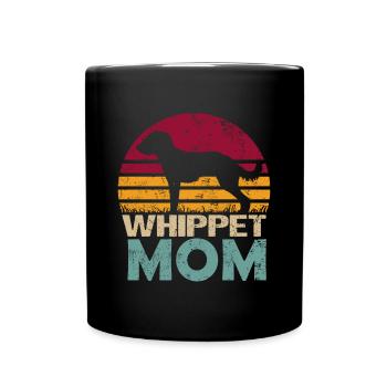 Bedlington Whippet Dog Mom Mom Owner For Her - Full Colour Mug - black - Front