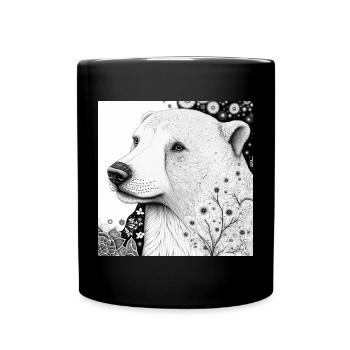 Jungle Bear Safari Nature Bio T-Shirt - Mug uni - noir - Devant