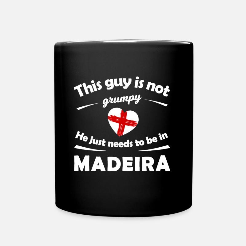 Daheim in Madeira - Tasse einfarbig - Schwarz