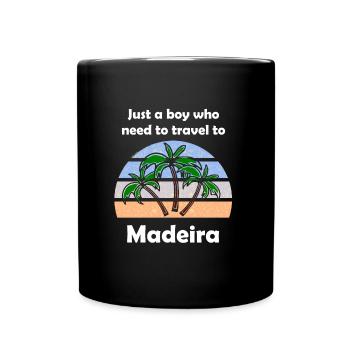 Le garçon de Madère - Mug uni - noir - Devant