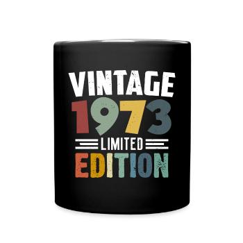 52ème Anniversaire Vintage 1973 Cadeau - Mug uni - noir - Devant
