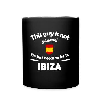 Fête à Ibiza - Mug uni - noir - Devant