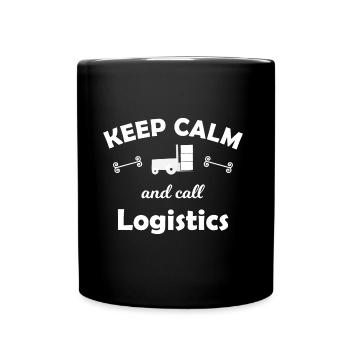 Call the forklift driver - Full Colour Mug - black - Front
