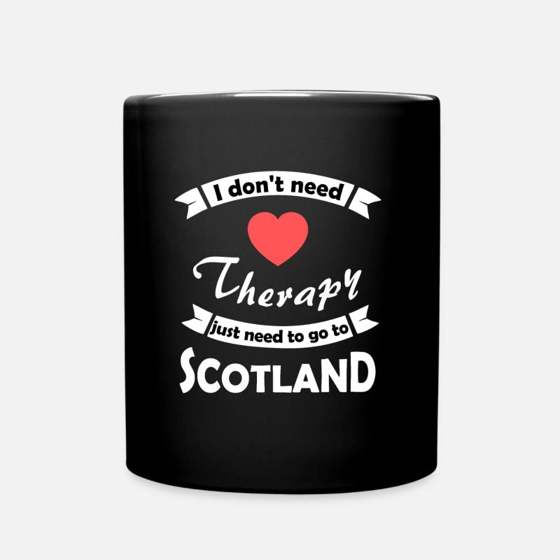 Holidays in Scotland - Full Colour Mug - black