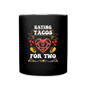 Baby belly mother Expectant mother Baby sayings - Full Colour Mug - black - Front