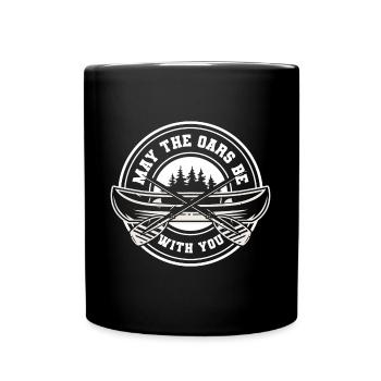 Rowing Athlete Kayak Helmsman - Full Colour Mug - black - Front