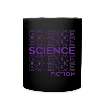 Science Fiction Lila Sci Fi Remix - Tasse einfarbig - Schwarz - Vorne