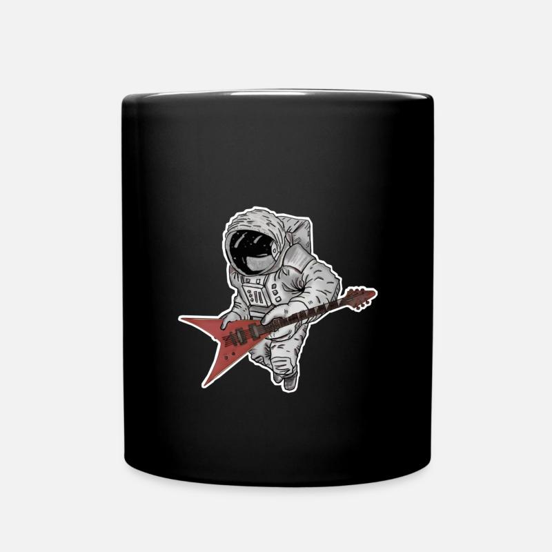 Astronaute avec guitare - Mug uni - noir