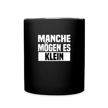 manche mögen es klein Diorama - Tasse einfarbig - Schwarz - Vorne