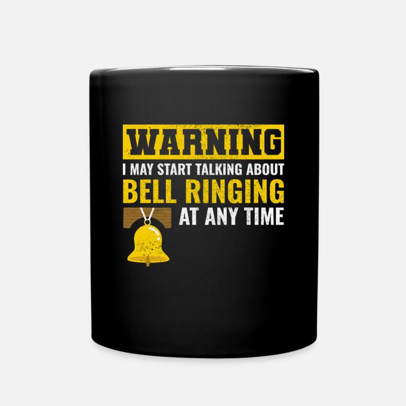 Bell Ringer Ringing Collector Campanologist Funny - Full Colour Mug - black