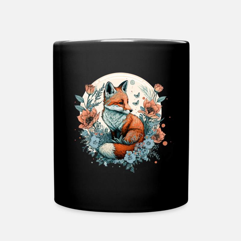 Renard - Mug uni - noir