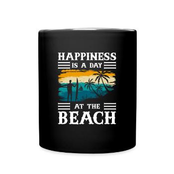 Beach Sea Summer Holiday Breeze - Full Colour Mug - black - Front