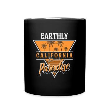Summer Waves Summer Holiday Nice - Full Colour Mug - black - Front