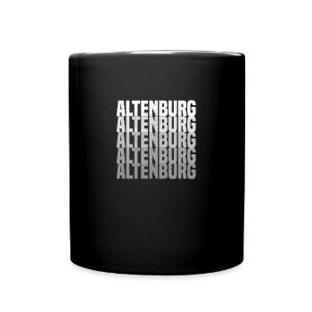 Altenburg grunge - Tasse einfarbig - Schwarz - Vorne