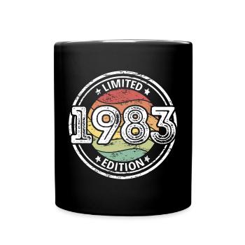 Born 1983 40th birthday - Full Colour Mug - black - Front