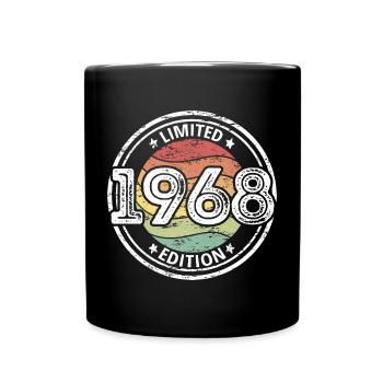 Né en 1968 55e anniversaire - Mug uni - noir - Devant