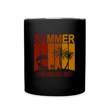 Summer Vipes Summer Summer Time Summer Holiday - Full Colour Mug - black - Front