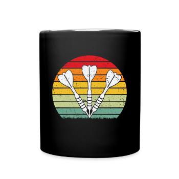Dart Rétro Darter - Mug uni - noir - Devant