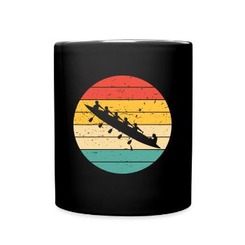 Aviron rétro bateau à rames vintage aviron - Mug uni - noir - Devant