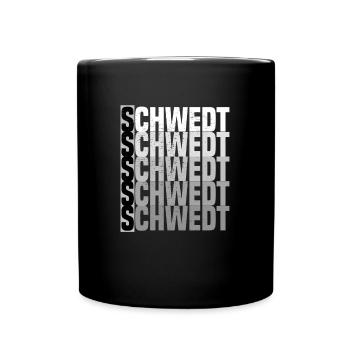 schwedt grunge look - Tasse einfarbig - Schwarz - Vorne