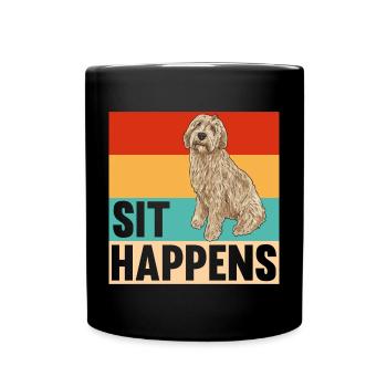 Labradoodle Chien - Mug uni - noir - Devant