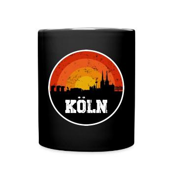 Horizon de Cologne - Mug uni - noir - Devant