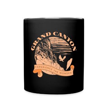 Parc national du Grand Canyon : randonnée, design extérieur - Mug uni - noir - Devant