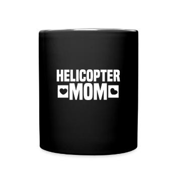 Helicopter Mom - Tasse einfarbig - Schwarz - Vorne